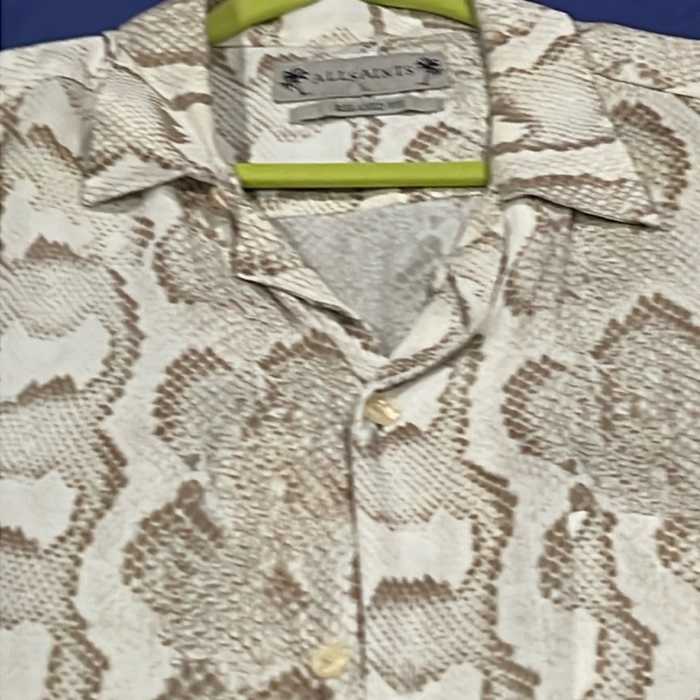 All Saints Relax, Fit, Large, Python, Cream And B… - image 1